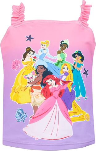 ملابس سباحة ديزني للفتيات I Princess مجموعة ملابس السباحة وScrunchie I Princess Swimsuits للفتيات in Kuwait