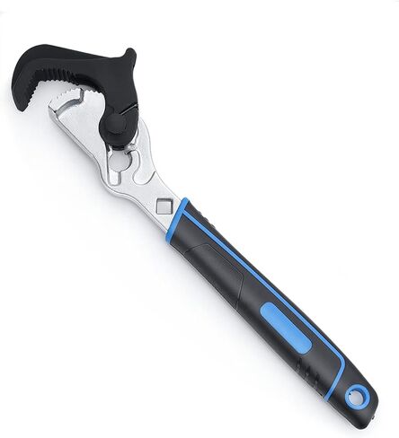 Lichamp RV Sewer Hose Wrench, 12-inch Pipe Wrench, Forged Self-adjusting Plumbers Wrench with 3/8 to 1-3/4 inch Jaw Open, A101BK in Saudi Arabia