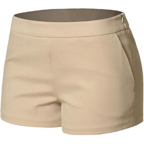 Design by Olivia Women's Body Enhancing Lightweight Comfort Summer Casual Shorts with Pockets