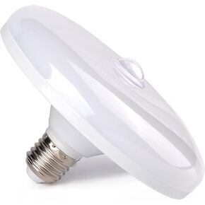 Motion Sensor Light Bulbs Indoor/Outdoor, E26 18W (150 Watt Equivalent) 1500LM Dusk to Dawn Motion Detector Security Light Bulb for Closet Porch Garage Laundry，High Brightness, Cool White