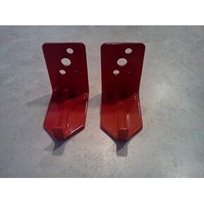 (Lot of 2) Fire Extinguisher Bracket, Wall Hook, Mount, Hanger, Universal for 15 to 20 Lb. Extinguishers NO SCREWS or WASHERS