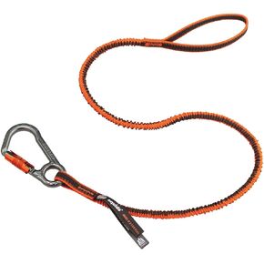 Shock Absorbing Tool Lanyard with Locking Carabiner and Loop End, Tool Weight Capacity 15lbs, Ergodyne Squids 3108