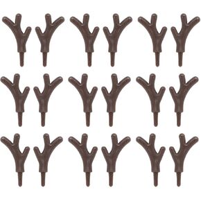Honbay 100PCS Mini Antlers Embellishments Plastic Deer Antlers Cute Animals Horn for Headband Snowman Wedding Party Ornaments
