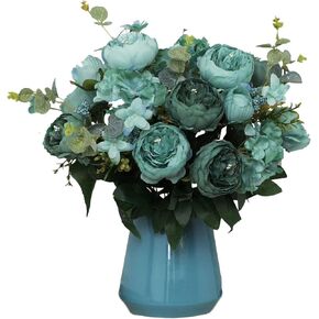 Big Artificial Flowers Arrangement Fake Faux Silk Peony Hydrangea Bouquet for Party Wedding Decoration Home Décor Crafts