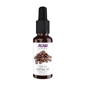 NOW Essential Oils, Coffee Oil, Coffea Arabica Seed Oil, Cold Pressed from Roasted Beans for Aromatherapy & Topical Use, 100% Pure