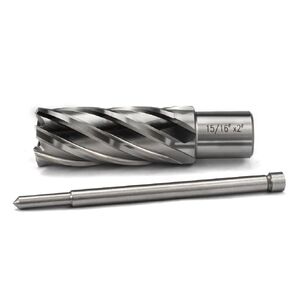 Annular Cutter 3/4 Inch Weldon Shank 15/16 Cutting Diameter 2 Cutting Depth Slugger Bits HSS Kit for Magnetic Drill Press