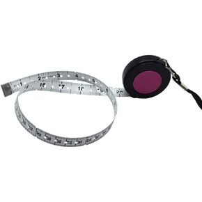 Braille Tape Measure 60'' / 150 cm with Black Rope,Measuring Tape (Purple)