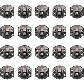 20 قطعة صندوق بمشبك قفل بمزلاج أحمر برونزي مشبك بمشبك معدني للديكور ومشبك عتيق لأدوات الأجهزة مع براغي، 1.14 بوصة × 1.06 بوصة in Kuwait