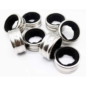 Luckycivia 20 PACK Stainless Steel Wine Bottle Drip Collar Ring Wine Bottle Collars Wine Drip Ring