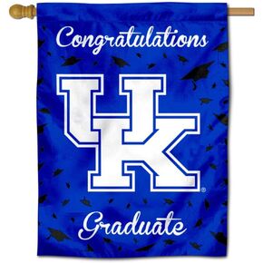 Kentucky Wildcats Graduation Gift Banner Flag