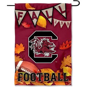 South Carolina Gamecocks Fall Leaves Football Season Garden Yard Flag