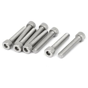 uxcell® M8x45mm Thread 304 Stainless Steel Hex Socket Head Cap Screw Bolt DIN912 8pcs