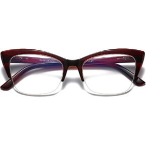 Bevi Blue Light Blocking Reading Glasses with Spring Hinges Magnifying Anti Eye Strain Glasses For Men & Women