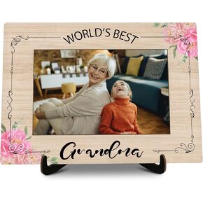 Aunt Pictures Frame, World's Best Auntie Photo Frame with Stand, Best Aunt Gifts From Niece, Farmhouse Home Living Room Bedroom Office Decoration -a20