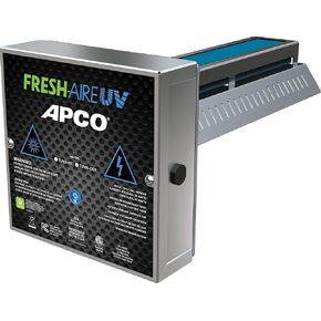 APCO Carbon Cell Matrix HVAC UV Air Purifier with Power Cord, Includes 1-Year UVC Lamp (18-32 VAC Series) # TUV-APCO-ER