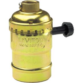 Leviton 7070-PG حامل مصباح كهربائي 2 دائرة، 250 وات، ساطع، متوسط، نحاس in Kuwait