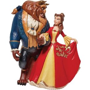Enesco Jim Shore Disney Traditions Beauty and The Beast Enchanted Figurine, 9.02 Inch, Multicolor