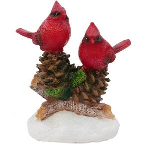 Cardinal Figurines Red Cardinals Bird on Pinecones Home Decor Gifts A in Kuwait