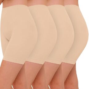 Slip Shorts for Under Dresses, Smooth Anti Chafing Shorts Women, Seamless Underwear Summer Yoga Workout Biker Shorts