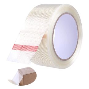 Prasacco Transparent Duct Tape, Heavy Duty Waterproof Tape High Performance Weather Resistant Tape for Sealing, Shipping, Packing, Residential, Commercial and Industrial Uses (2 in x 27 Yards)