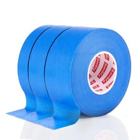 3 Rolls Blue Painters Tape Multi-Surface Painters Tape Bulk 1.42 in × 55Yd Wide Blue Masking Tape, No Residue Blue Tape for Wall Painting Automotive Window Trim Crafts