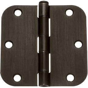 Dynasty Hardware 3-1/2" Door Hinges 5/8" Radius Corner, Oil Rubbed Bronze, 36 - Pack