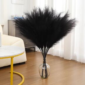 43" Faux Pampas Grass Decor Tall - 8 PCS Beige Pampas Grass for Floor Vase Fluffy Artificial Pampas Grass for Wedding Boho Home Baby Shower Mothers Day Decoration
