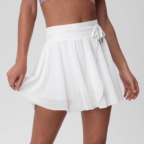 ABOCIW Womens Tennis Skirt with Shorts High Waist Mesh Layered Tulle Flowy Workout Athletic Skorts Skirt in Saudi Arabia