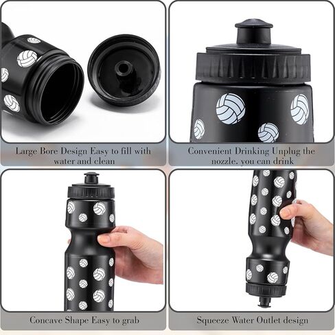 24 قطعة من هدايا حفلات الكرة الطائرة، زجاجة مياه للكرة الطائرة سعة 24 أونصة، هدية لفريق الكرة الطائرة مع حقيبة برباط، كأس بهلوان للكرة الطائرة، ملحقات تحت عنوان الكرة الطائرة للمناسبات الرياضية، مستلزمات الهدايا in Kuwait