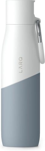 LARQ Bottle Movement Filtered - Lightweight Non-Insulated Stainless Steel Water Bottle BPA Free with Nano Zero Technology and Long-Lasting Filters, Black/Onyx, 24oz in Saudi Arabia