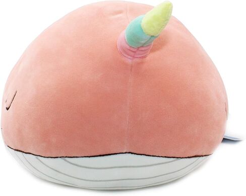 Soft Narwhal Unicorn Whale Hugging Pillow Plush Doll Fish Plush Toy Stuffed Animals Blue 21" in Saudi Arabia