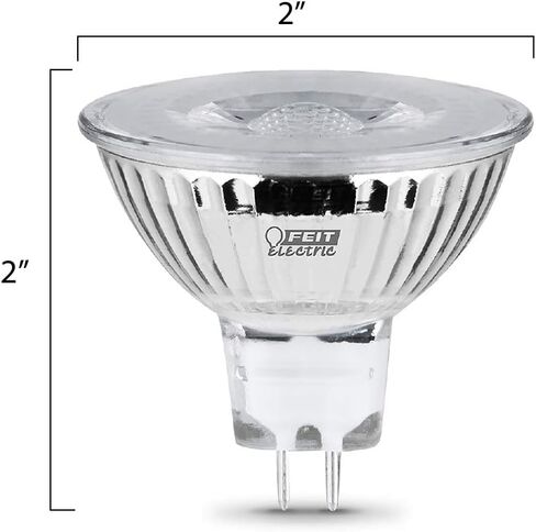 Feit Electric 6W LED Bulbs with 50W Equivalent, Dimmable, MR16 Light Bulbs, 22 Yrs. Lifetime, 500 Lumens, 3000K Warm White, 6 Bulbs - BPEXN/930CA/6 in Saudi Arabia