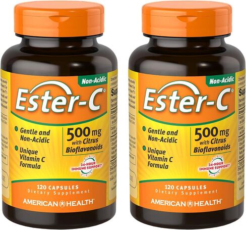 Ester-C® 500 مجم مع كبسولات بيوفلافونويد الحمضية، عدد 120 (عبوة من قطعة واحدة) in Saudi Arabia