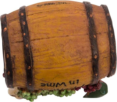 Personalized Santa in Wine Barrel Christmas Ornament - I Believe in Wine Christmas Character with Custom Name in Saudi Arabia