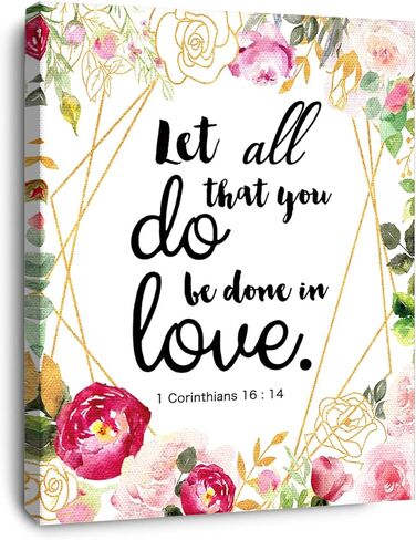 OTINGQD Whatever You Do 1 Corinthians 10:31 Canvas Wall Art,Bible Verse Scripture Canvas Painting Prints for Christian Home Bedroom Office Church Religious Wall Decor in Saudi Arabia
