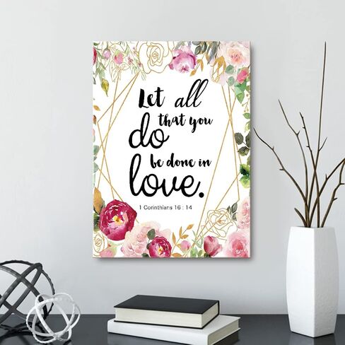 OTINGQD Whatever You Do 1 Corinthians 10:31 Canvas Wall Art,Bible Verse Scripture Canvas Painting Prints for Christian Home Bedroom Office Church Religious Wall Decor in Saudi Arabia