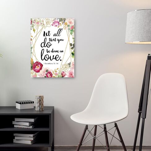 OTINGQD Whatever You Do 1 Corinthians 10:31 Canvas Wall Art,Bible Verse Scripture Canvas Painting Prints for Christian Home Bedroom Office Church Religious Wall Decor in Saudi Arabia