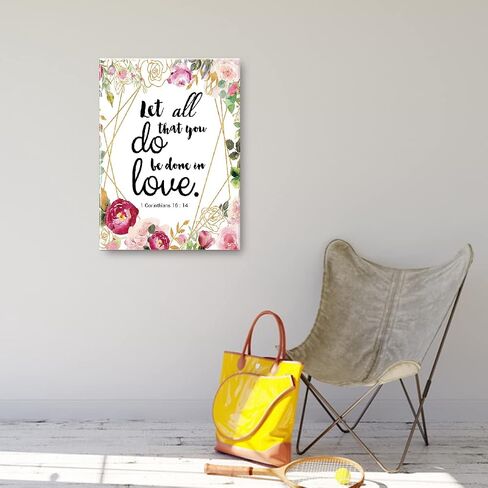 OTINGQD Whatever You Do 1 Corinthians 10:31 Canvas Wall Art,Bible Verse Scripture Canvas Painting Prints for Christian Home Bedroom Office Church Religious Wall Decor in Saudi Arabia