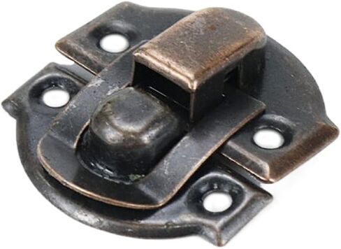 20 قطعة صندوق بمشبك قفل بمزلاج أحمر برونزي مشبك بمشبك معدني للديكور ومشبك عتيق لأدوات الأجهزة مع براغي، 1.14 بوصة × 1.06 بوصة in Kuwait