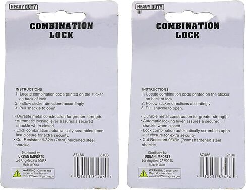 OCD Bargain Pack of Two Combination Lock Dial Padlock Hardened 50, Steel Gym Locker, Bike, School, Anti Shim (Pack of Two) in Saudi Arabia
