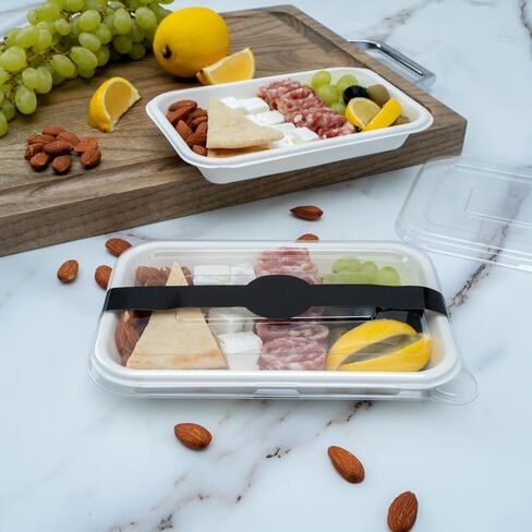 Restaurantware RW Base 12 x 1.5 Inch Packaging Bands 100 Self-Adhering Belly Bands - Disposable Strong Black Paper Label Stickers For Packaging Supplies Keeps Take Out Containers Sealed in Saudi Arabia