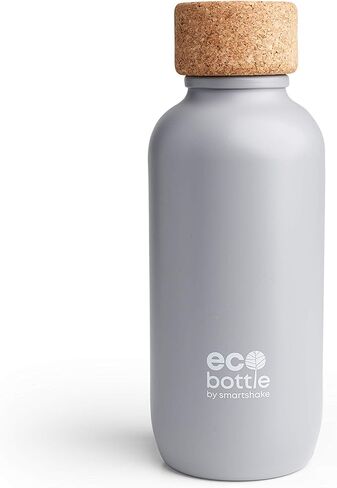 Smartshake EcoBottle 650 BPA Free Water Bottle – 22 oz Reusable Sports Eco Water Bottle Lightweight Leakproof Small Gym Flask Dishwasher Safe, Grey in Saudi Arabia