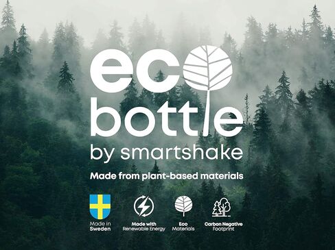 Smartshake EcoBottle 650 BPA Free Water Bottle – 22 oz Reusable Sports Eco Water Bottle Lightweight Leakproof Small Gym Flask Dishwasher Safe, Grey in Saudi Arabia