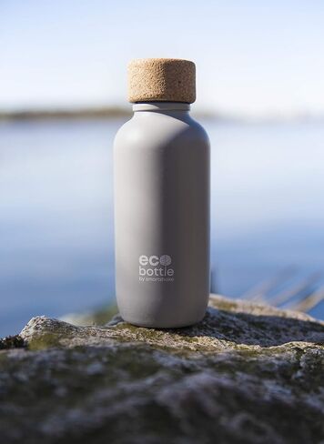 Smartshake EcoBottle 650 BPA Free Water Bottle – 22 oz Reusable Sports Eco Water Bottle Lightweight Leakproof Small Gym Flask Dishwasher Safe, Grey in Saudi Arabia