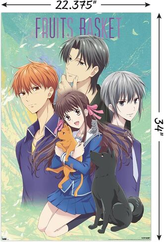 Trends International Fruits Basket - Art Work Wall Poster, 22.375" x 34", Unframed Version in Saudi Arabia
