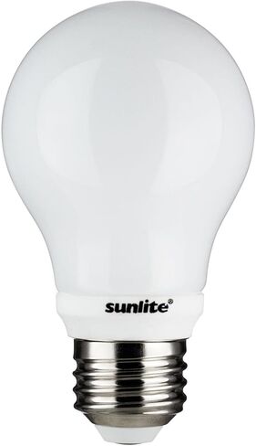 لمبة إضاءة وامضة Sunlite 80204 LED A19، 5 واط (ما يعادل 40 واط)، 500 لومن، قاعدة E26 متوسطة، ميزة وميض وامض، لمسة نهائية ثلجية، 3000 كلفن أبيض دافئ in Saudi Arabia