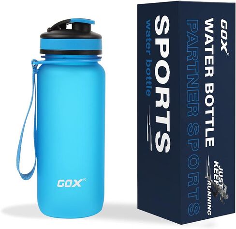 GOX Sports Water Bottle with Leak Proof Flip Top Lid - BPA Free Tritan Plastic（Blue） in Saudi Arabia