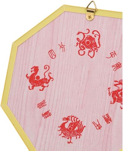 Gold Bagua Convex Mirror Containing and Five Emperor Money Pendants, Handicrafts, Traditional Chinese Feng Shui for House door, Home Decoration, Compass, good luck in Saudi Arabia