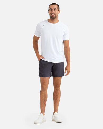 شورت Rhone 7 بوصات Mako للرجال للتمرين، مضاد للرائحة، شورت رياضي غير مبطن للرجال، شورت جري ماص للرطوبة للرجال (أسفلت، X-Small) in Kuwait