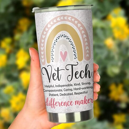 Vet Tech Tumbler Stainless Steel 20oz Vet Tech Tears Gift, Vet Student Graduation Gift, Birthday Gift For Vet Staff Manager, Vet Tech Christmas Gift, Vet Tech Week Gift in Saudi Arabia